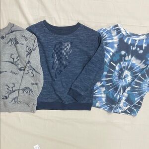 New Mix Kids Shirts - Gray, Blue, Tie-Dye